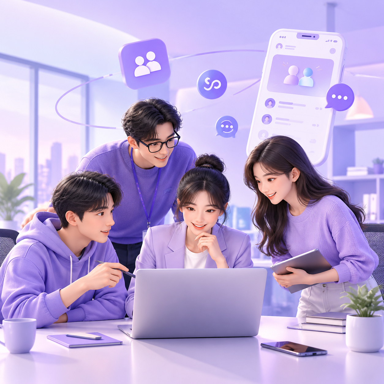 社交小程序开发场景图